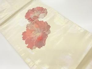 リサイクル　花模様織出し名古屋帯